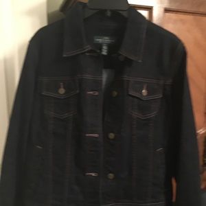 NWOT Lauren Dark Denim Jacket